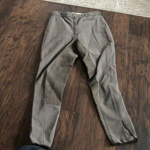 Elegant Gray Women's Straight Leg Pants